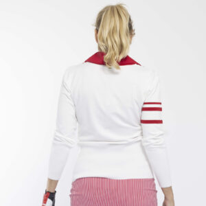 PAR69 Belle Pullover Off White Red – Bild 3