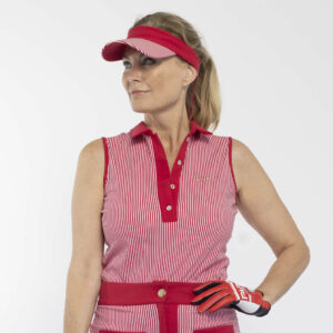 PAR69 Bingo Polo Red Off White Stripe - Afbeelding 4