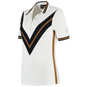 PAR69 Bash Polo Off White Dark Navy Camel