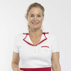 PAR69 Barbara Polo Off White Red Pink