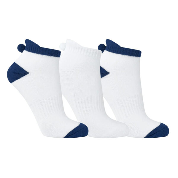 Navy 3-pack Pom Pom Socks