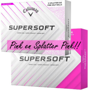 Callaway Supersoft Pink & Splatter 2 PACK