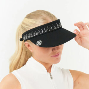 Surprizeshop bling Visor Crystal zwart – Bild 2