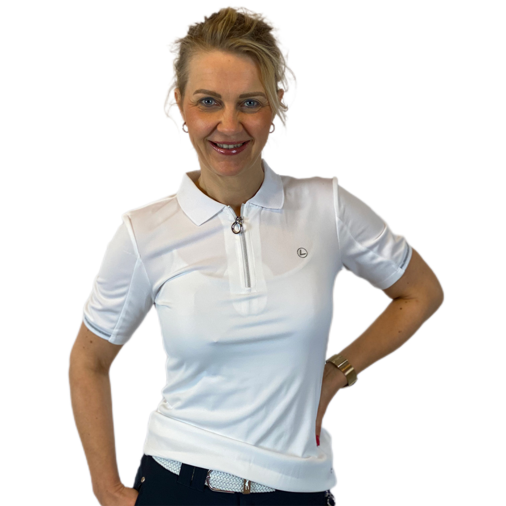 Luhta Aerola Halve Mouw Poloshirt Wit » Golfdiva