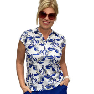 Func Factory Alice Top Blue Flowers