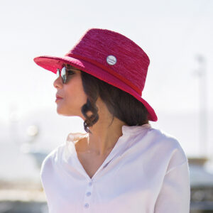 House of Ord Aston Fedora Dameshoed Mixed Red – Bild 2