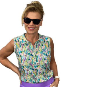 Chiberta Ayanna Mouwloos Poloshirt