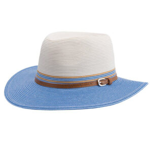House of Ord Bella Fedora Ivory Blue