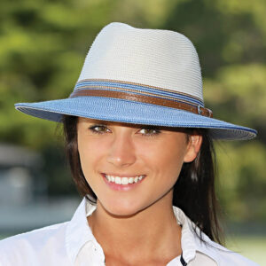 House of Ord Bella Fedora Ivory Blue - Afbeelding 2