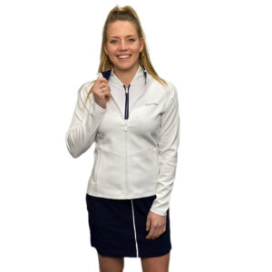 Calvin Klein Blanco Full Zip Top White - Afbeelding 3