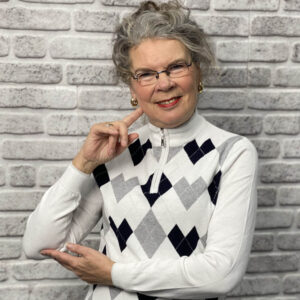Glenmuir Bonnie Sweater White Navy – Bild 4