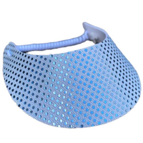 Foam Visor Ice Blue Bling