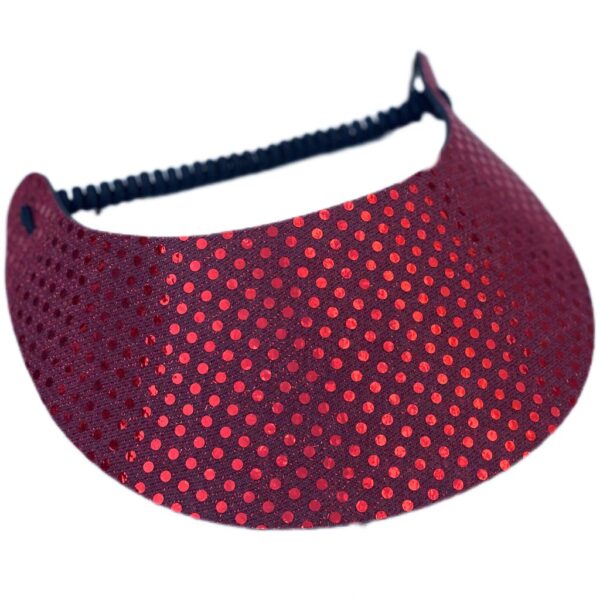 Foam Visor Red Bling