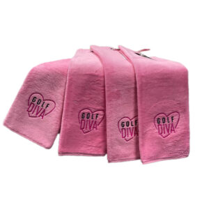 Golfdiva Towel Pink – Bild 2