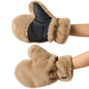 Luxe handwarmers van imitatiebont – Bark