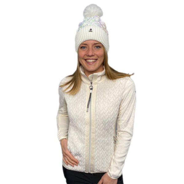 Luhta Ikaala Fleece Vest Natural White