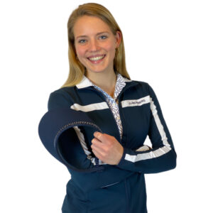J.Lindeberg Janice Midlayer Navy White - Afbeelding 3
