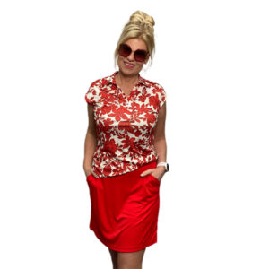 Func Factory Jil Skort Bright Red – Bild 3