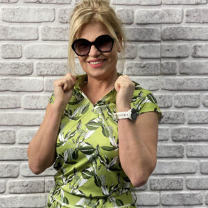 Func Factory Alice Top Green Flowers – Bild 2