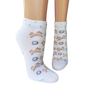 CBFMODA Golf Socks Glitter Tees and Balls