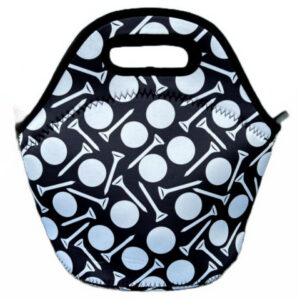 CBFModa Neoprene Lunchbag Tee Time Black