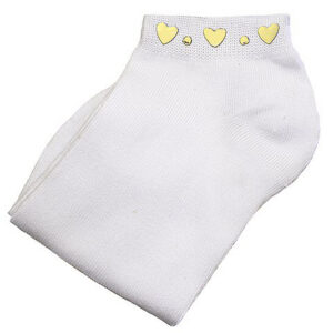 Lifestyle Romance Socks Gold Hearts