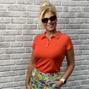 Chiberta Scarlett Poloshirt Oranje - Afbeelding 2