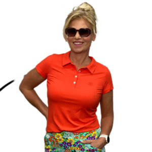 Chiberta Scarlett Poloshirt Oranje - Afbeelding 3