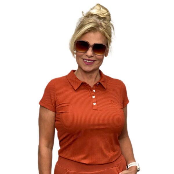 Chiberta Scarlett Polo Roestbruin