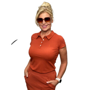Chiberta Scarlett Polo Roestbruin - Afbeelding 3