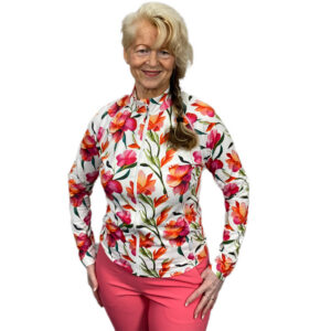 Func Factory Sheila Full Zip Vestje Big Flowers
