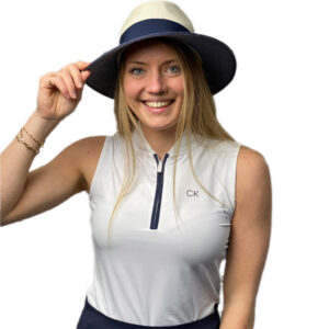 Calvin Klein Tattler Mouwloos Poloshirt White - Afbeelding 2