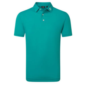 FOOTJOY PIQUE HEREN POLOSHIRT TILE BLUE LOGO DGC
